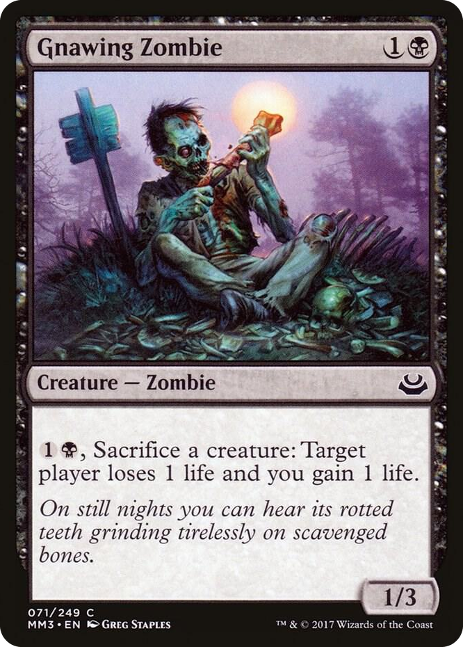 Gnawing Zombie #71 C - Modern Masters 2017 Pokemon card