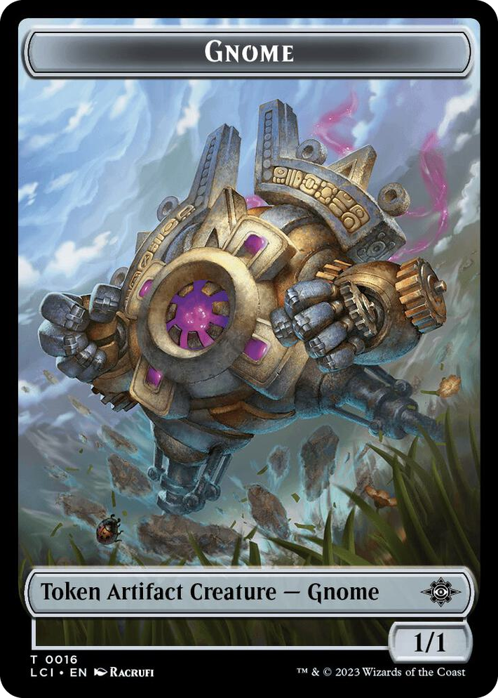 0016 Gnome // Gnome Soldier Double-Sided Token T The Lost Caverns of Ixalan