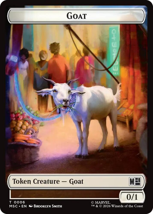 0006 Goat // Construct Double-Sided Token T Commander: Marvel Super Heroes