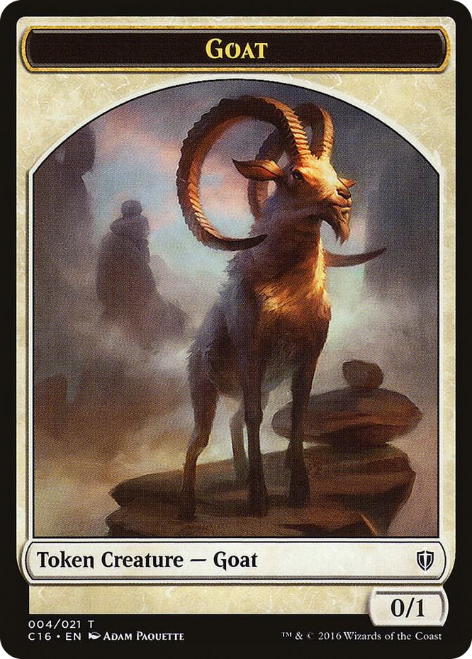 Goat // Thopter Double-Sided Token #4 T - Commander 2016 Pokemon card