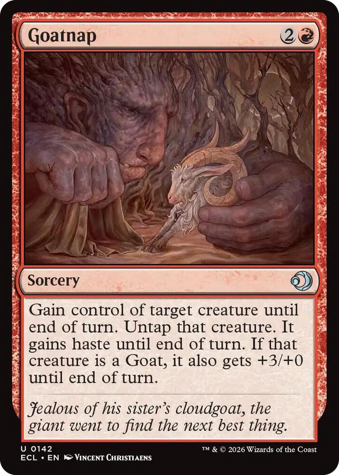 Goatnap #142 U - Lorwyn Eclipsed Pokemon card