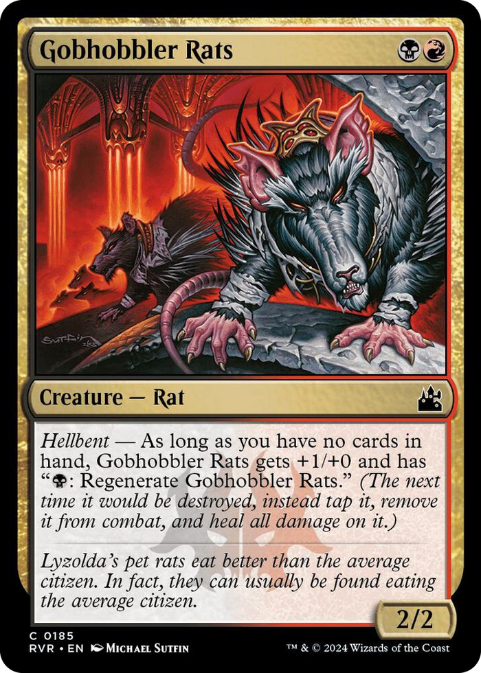 Gobhobbler Rats #185 C - Ravnica Remastered Pokemon card
