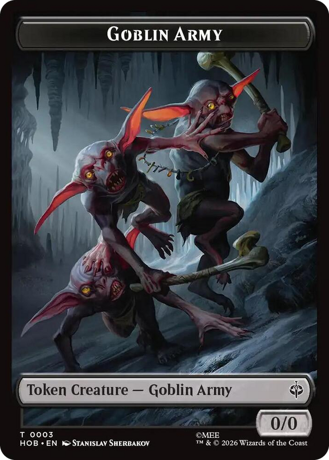 0003 Goblin Army (0003) // Wolf Double-Sided Token T The Hobbit
