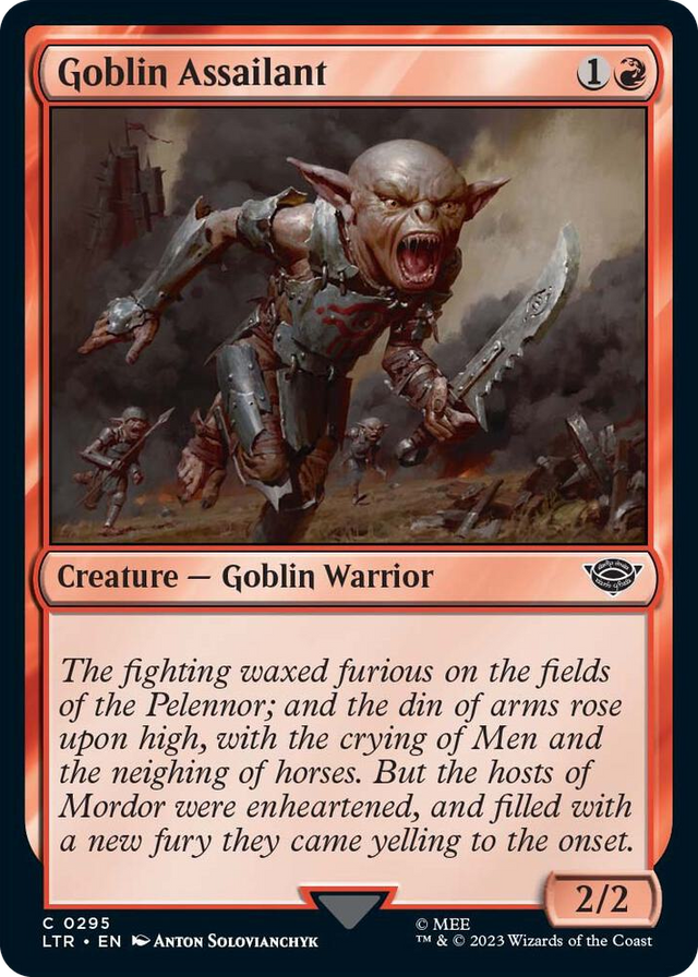 0295 Goblin Assailant C Universes Beyond: The Lord of the Rings: Tales of Middle-earth
