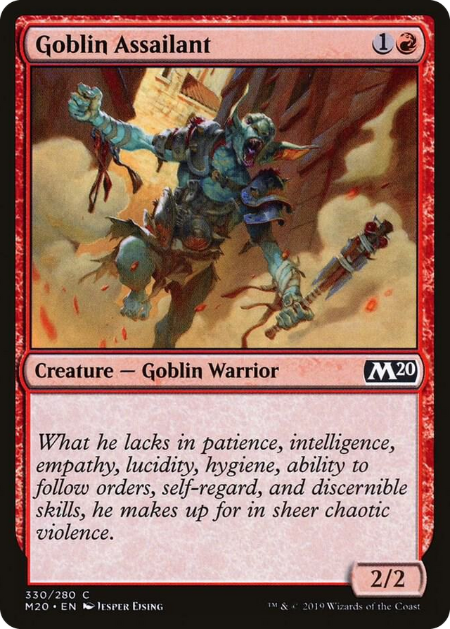 0330 Goblin Assailant C Core Set 2020