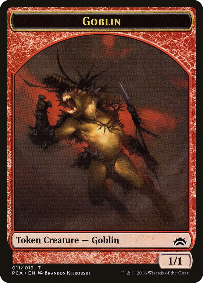 Goblin // Boar Double-Sided Token #11 T - Planechase Anthology Pokemon card