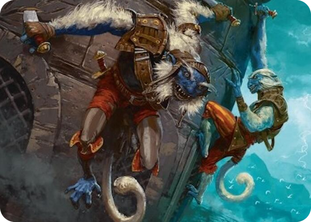 0011 Goblin Boarders Art Card (11/54) S Art Series: Foundations