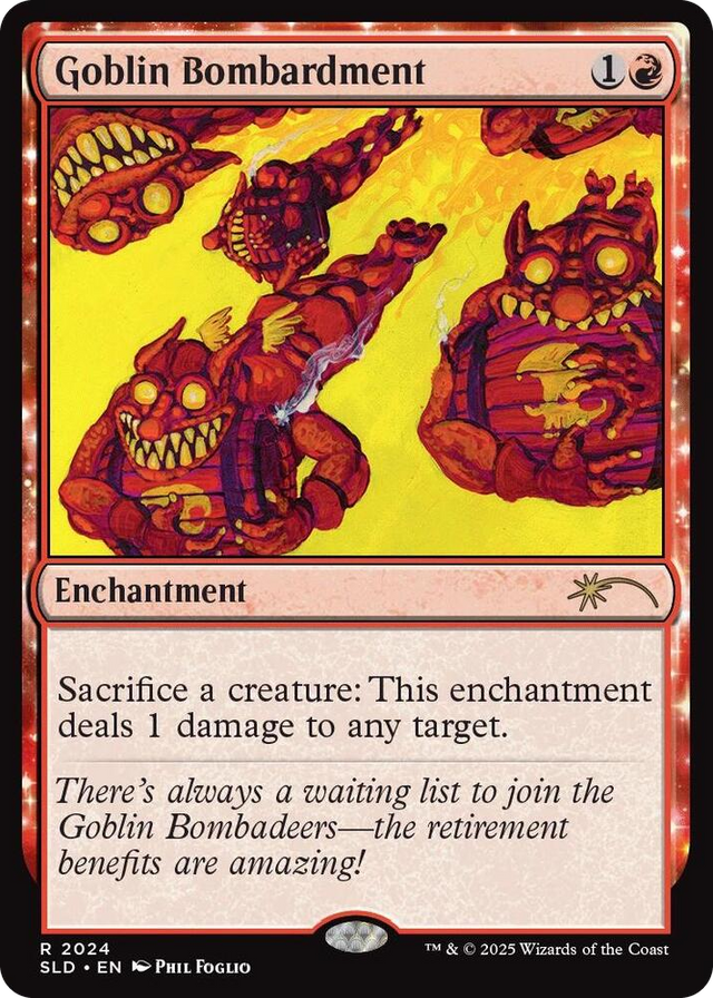 2024 Goblin Bombardment (2024) R Secret Lair Drop Series