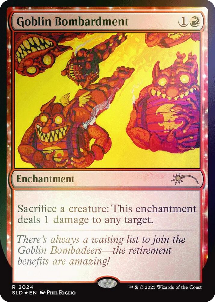 Goblin Bombardment (2024) (Rainbow Foil) #2024 R - Secret Lair Drop Series Pokemon card