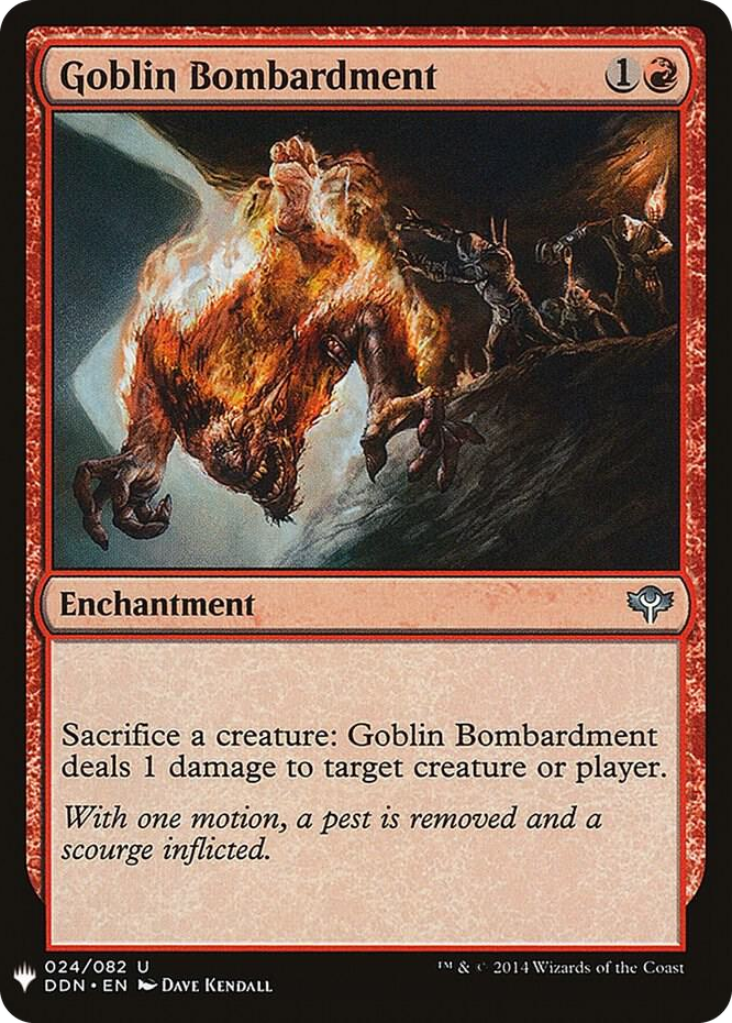 Goblin Bombardment (DDN) #24 U - The List Reprints Pokemon card