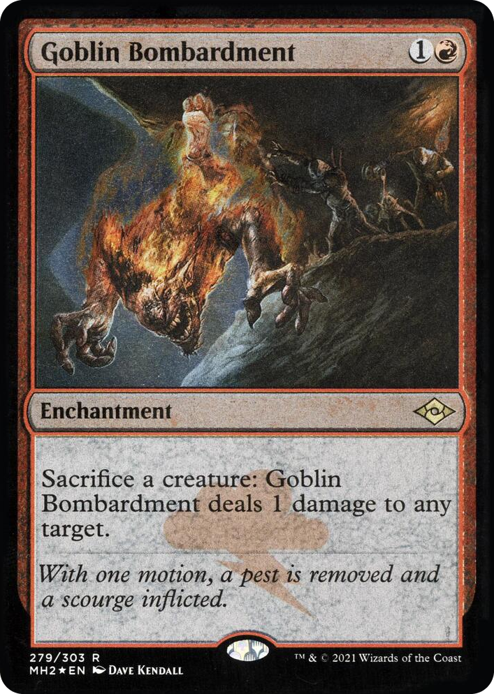 0279 Goblin Bombardment (Foil Etched) R Modern Horizons 2