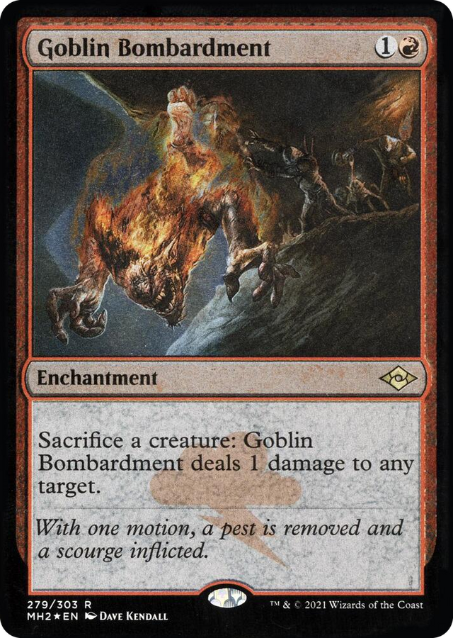 0279 Goblin Bombardment (Foil Etched) R Modern Horizons 2
