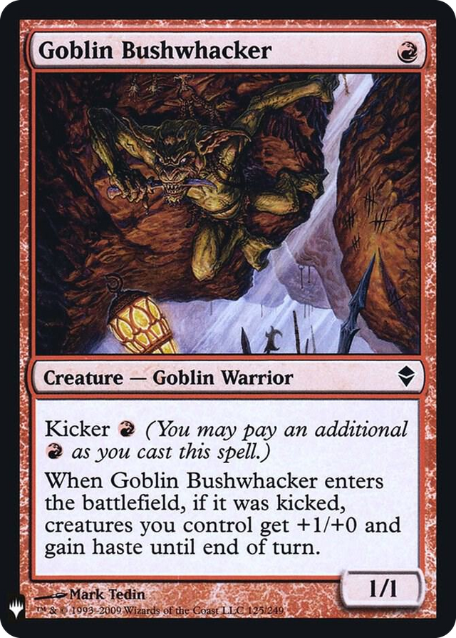0125 Goblin Bushwhacker C The List Reprints