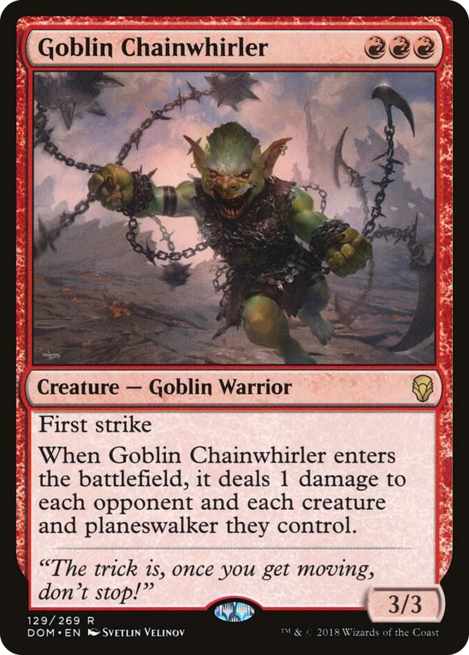 0129 Goblin Chainwhirler R Dominaria