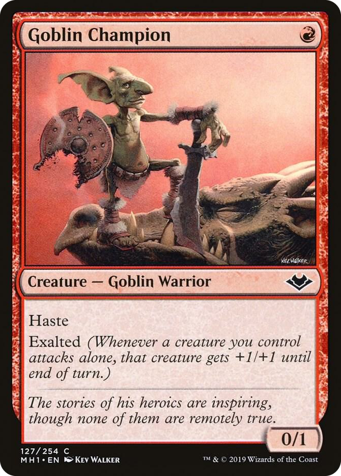 0127 Goblin Champion C Modern Horizons