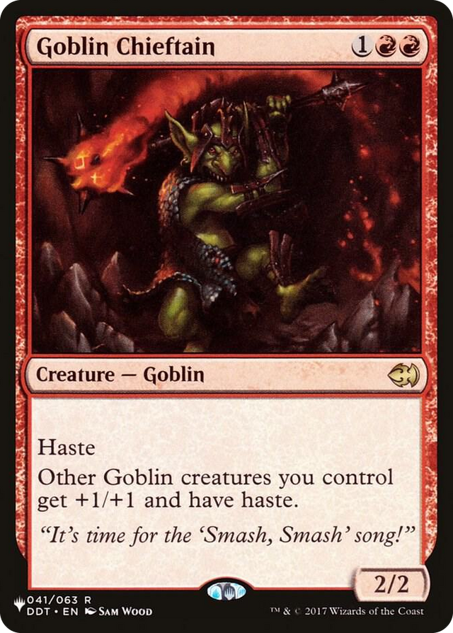0041 Goblin Chieftain R The List Reprints