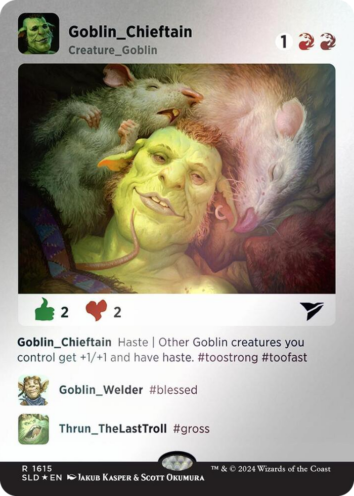 Goblin Chieftain (1615) (Rainbow Foil) #1615 R - Secret Lair Drop Series Pokemon card