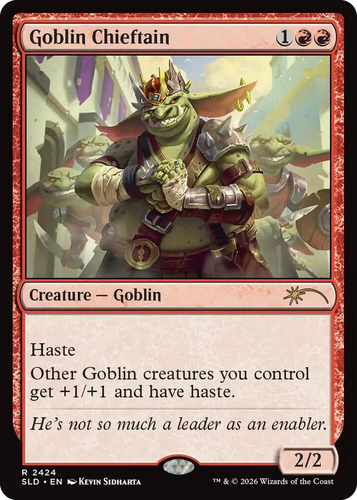 Goblin Chieftain (2424) #2424 R - Secret Lair Drop Series Pokemon card