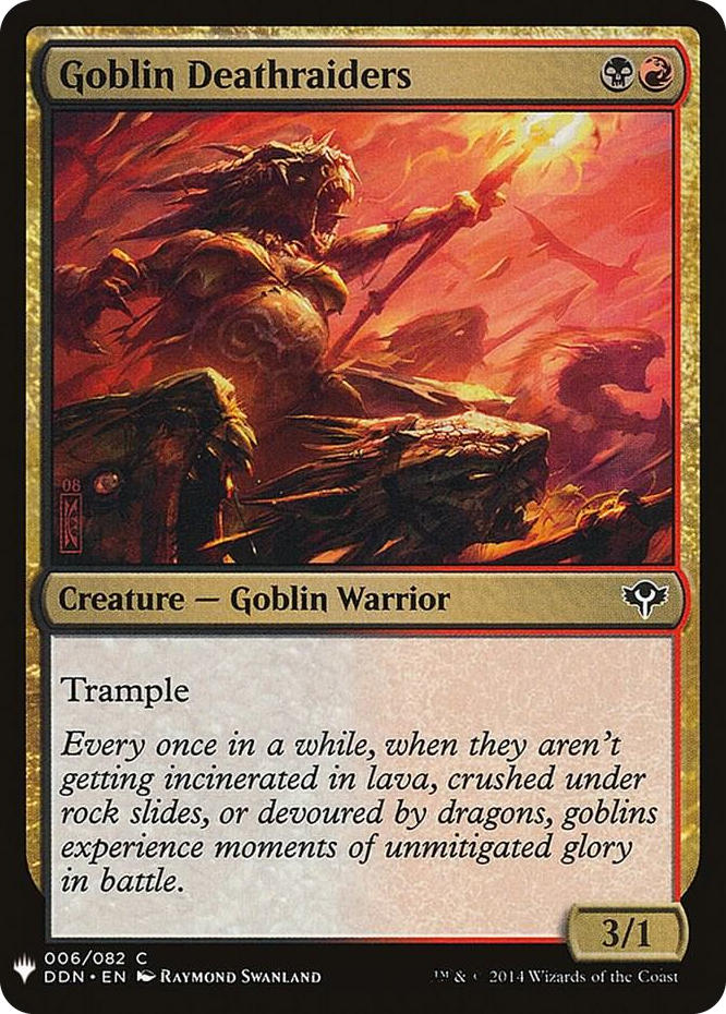 Goblin Deathraiders #6 C - The List Reprints Pokemon card