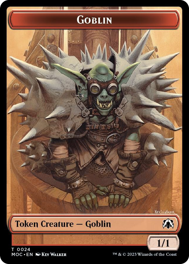 Goblin // Eldrazi Double-sided Token #24 T - Commander: March of the Machine Pokemon card