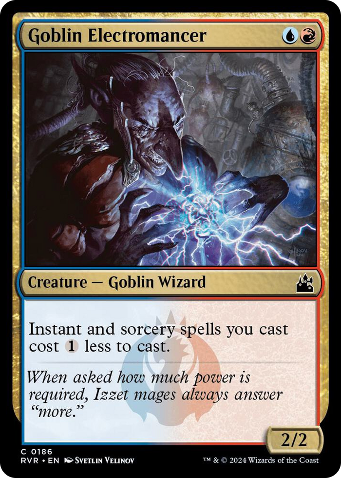 Goblin Electromancer #186 C - Ravnica Remastered Pokemon card