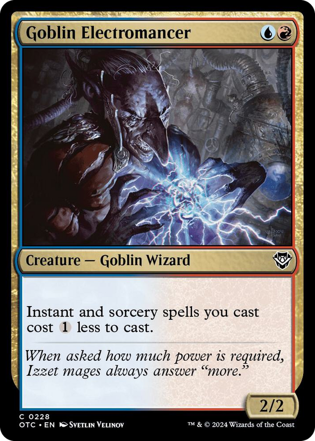 0228 Goblin Electromancer C Commander: Outlaws of Thunder Junction