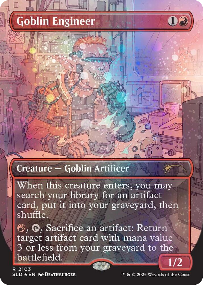 Goblin Engineer (Galaxy Foil) #2103 R - Secret Lair Drop Series Pokemon card