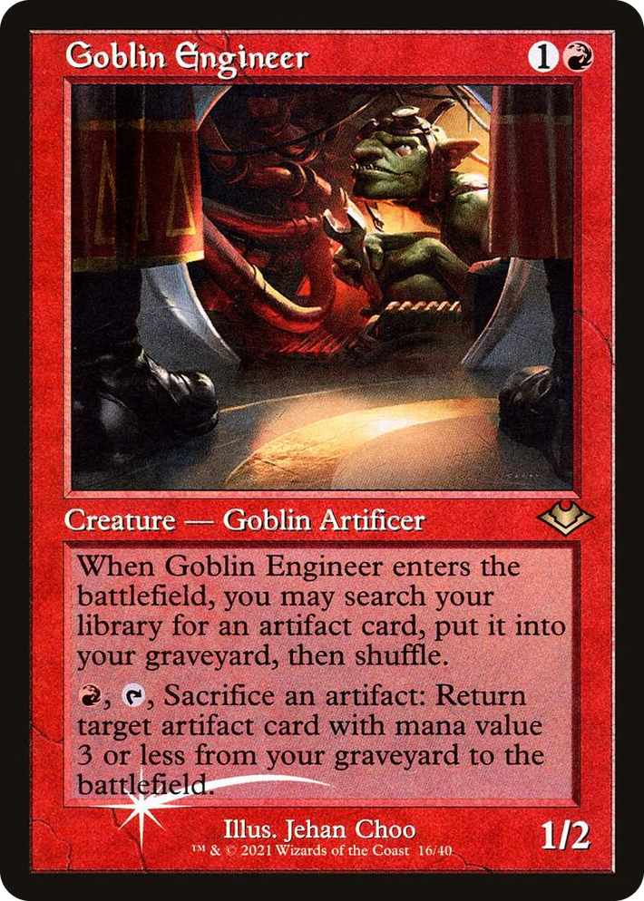 0016 Goblin Engineer (Retro Frame) R Modern Horizons