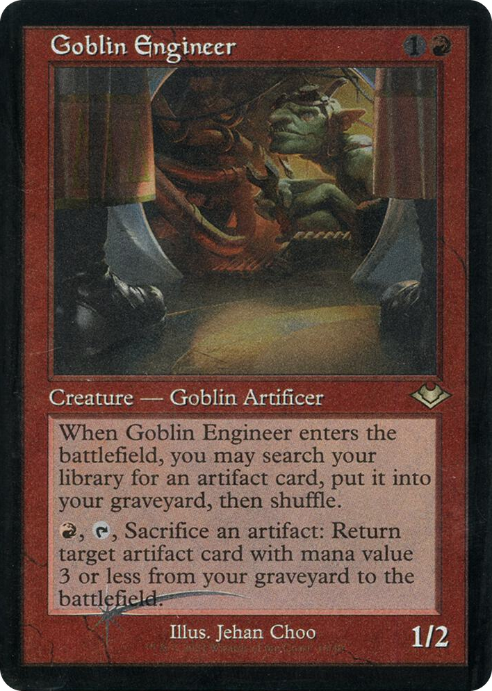 0016 Goblin Engineer (Retro Frame) (Foil Etched) R Modern Horizons