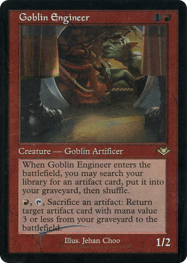 0016 Goblin Engineer (Retro Frame) (Foil Etched) R Modern Horizons