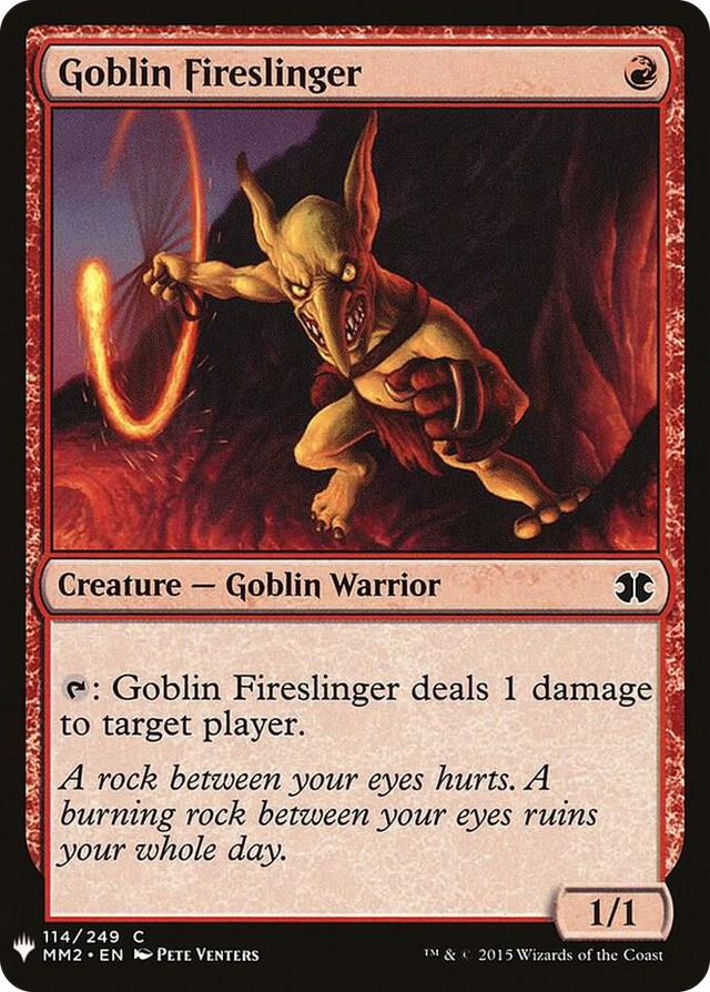 0114 Goblin Fireslinger C The List Reprints