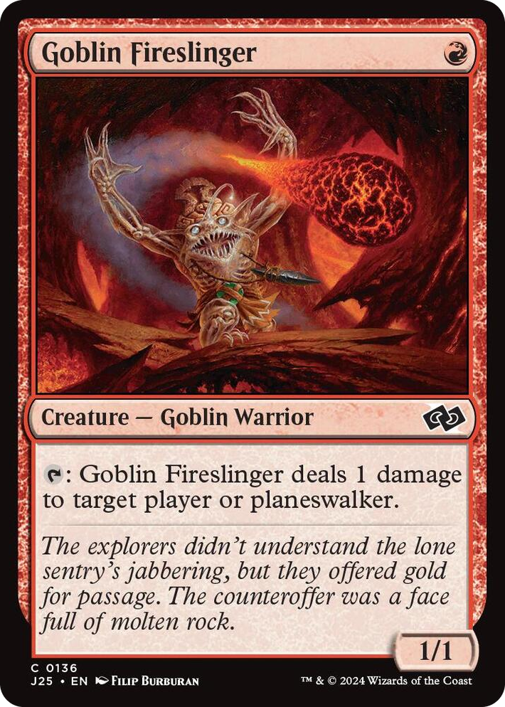 0136 Goblin Fireslinger C Foundations Jumpstart