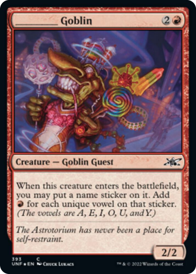 0393 _____ Goblin (Galaxy Foil) C Unfinity