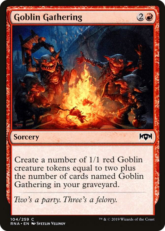 0104 Goblin Gathering C Ravnica Allegiance
