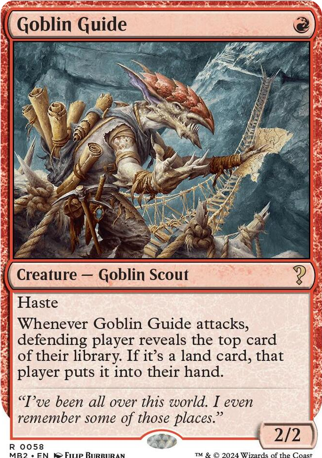 0058 Goblin Guide (White Border) R Mystery Booster 2