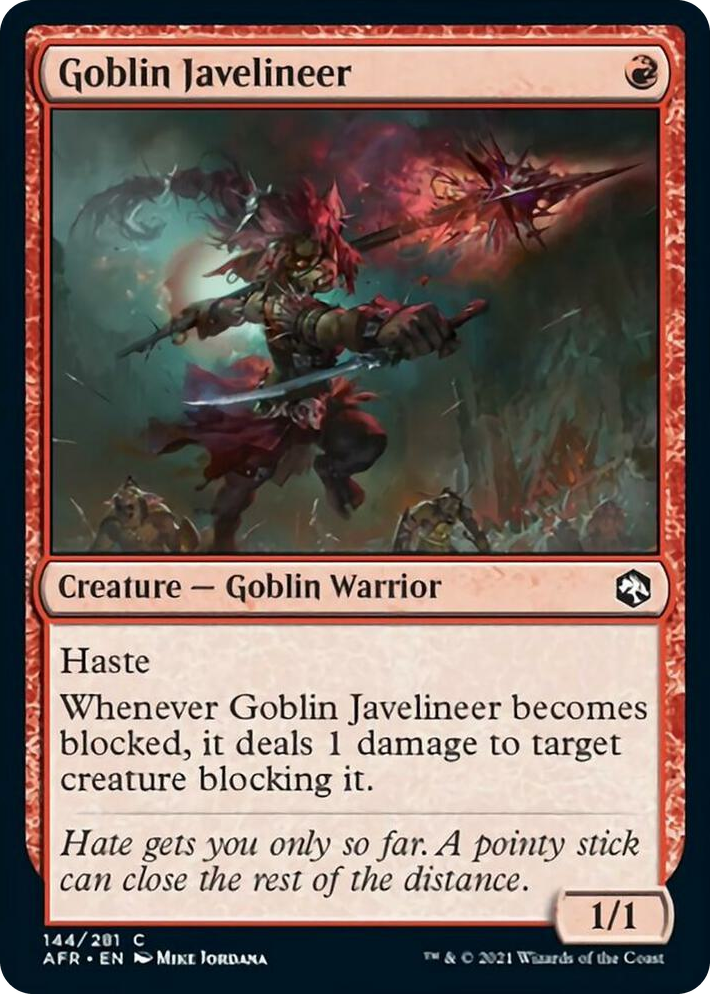 0144 Goblin Javelineer C Adventures in the Forgotten Realms