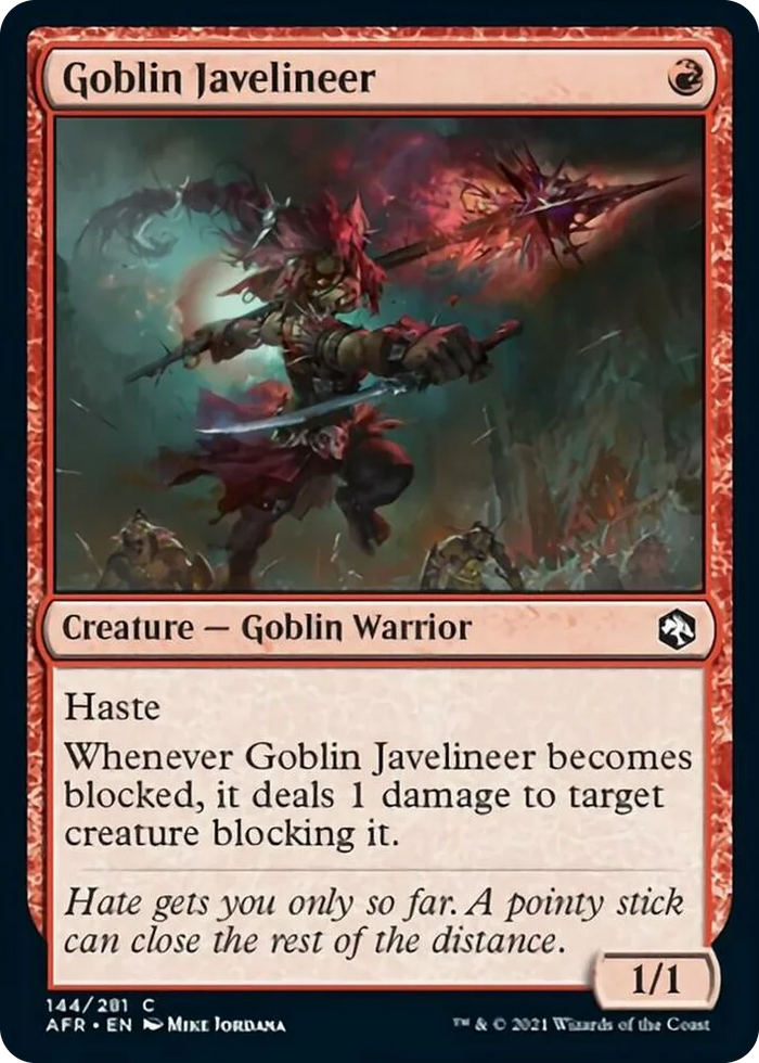0144 Goblin Javelineer C Adventures in the Forgotten Realms