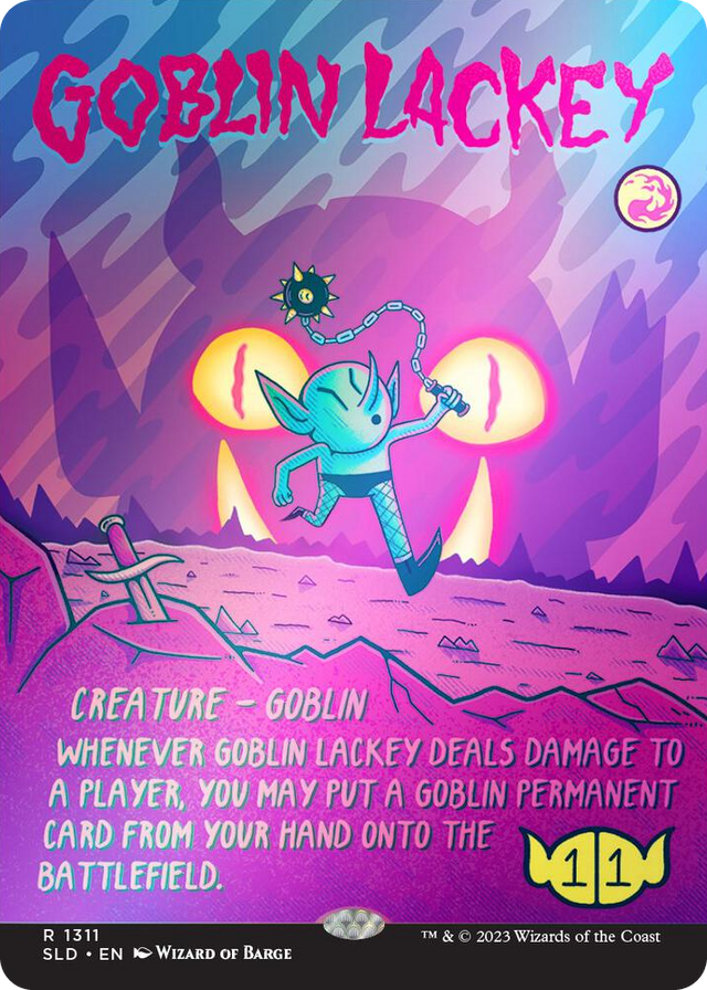 1311 Goblin Lackey (1311) (Rainbow Foil) R Secret Lair Drop Series
