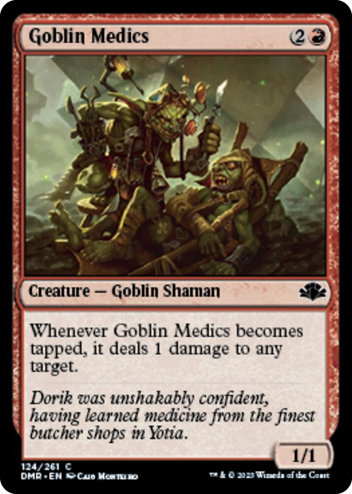 Goblin Medics #124 C - Dominaria Remastered Pokemon card