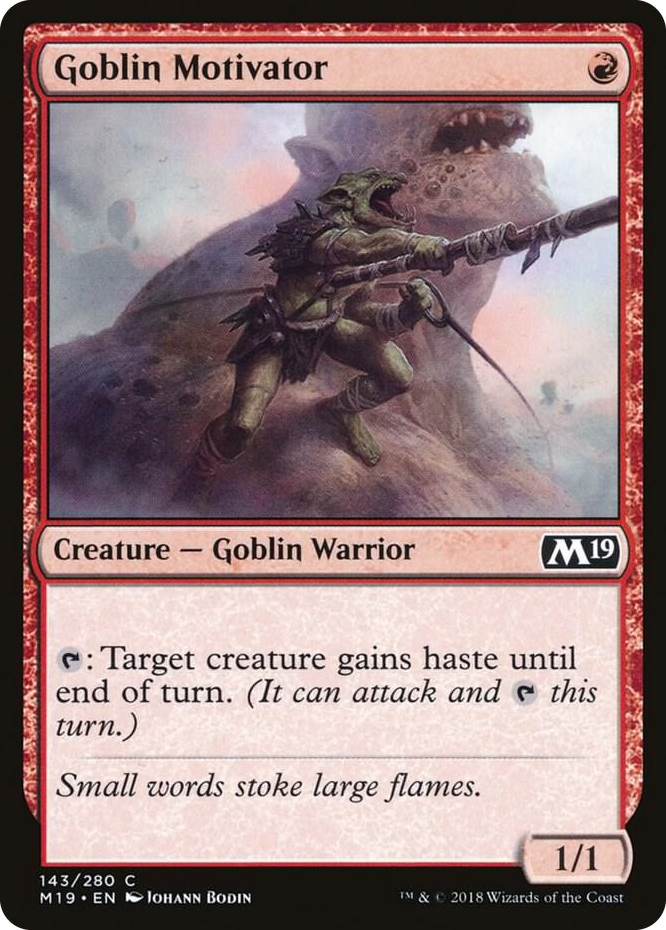 0143 Goblin Motivator C Core Set 2019