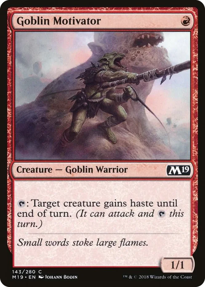 0143 Goblin Motivator C Core Set 2019
