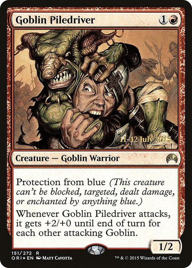Goblin Piledriver #151 R - Prerelease Cards Pokemon card