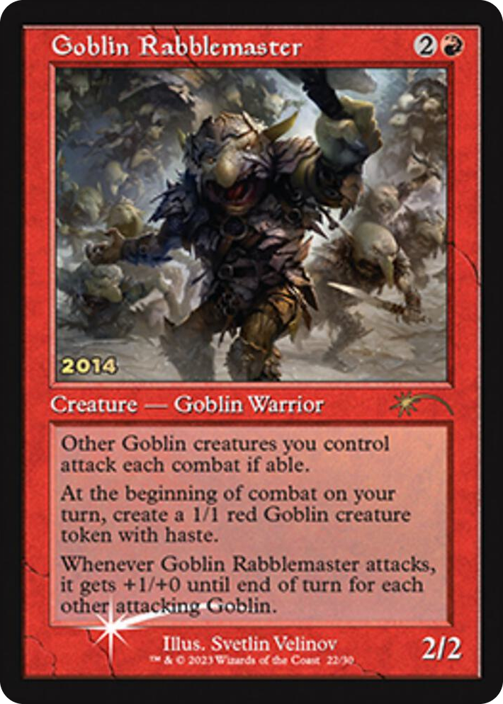 0022 Goblin Rabblemaster P 30th Anniversary Promos