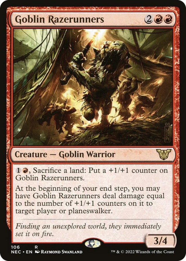 0106 Goblin Razerunners R Commander: Kamigawa: Neon Dynasty