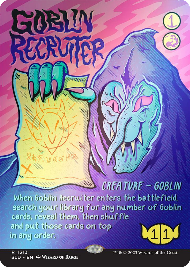 1313 Goblin Recruiter (Rainbow Foil) R Secret Lair Drop Series