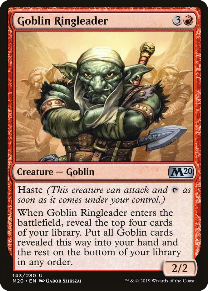 0143 Goblin Ringleader U Core Set 2020