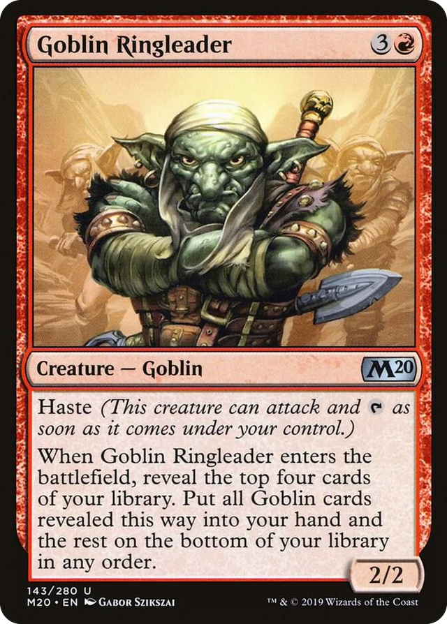 0143 Goblin Ringleader U Core Set 2020