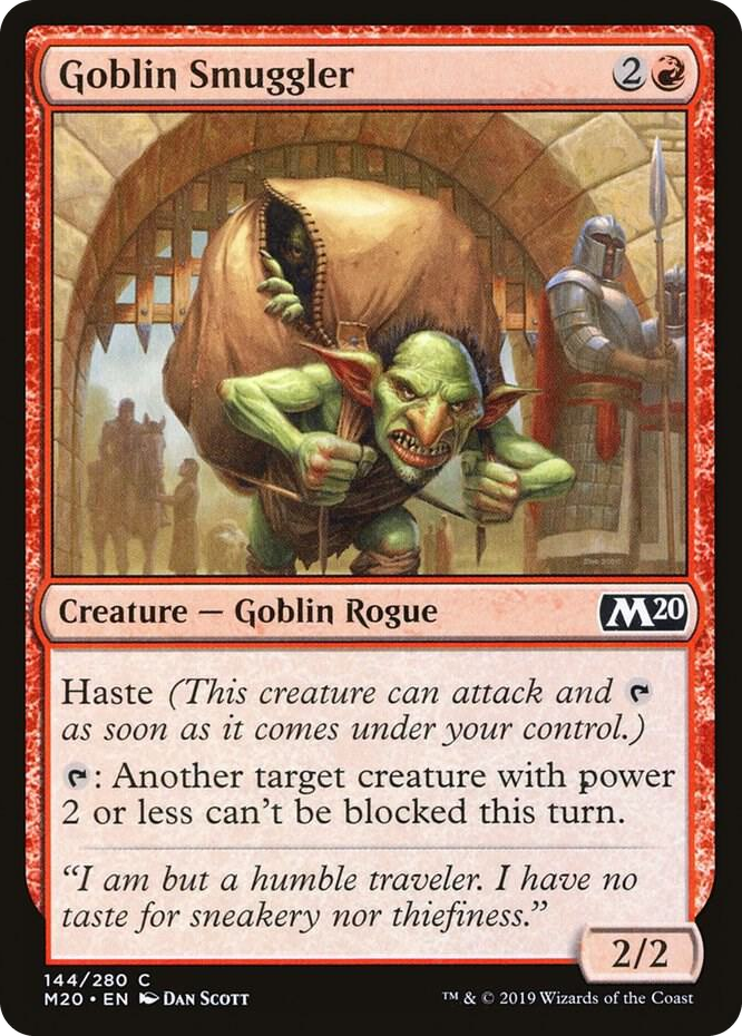 0144 Goblin Smuggler C Core Set 2020
