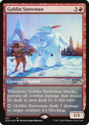 0061 Goblin Snowman R Secret Lair Drop Series