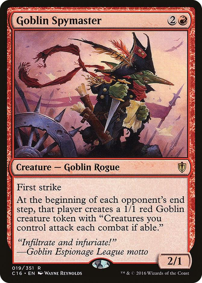 Goblin Spymaster #19 R - Commander 2016 Pokemon card